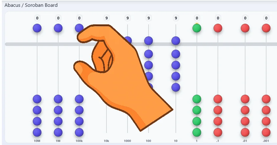 Infographic showing Clearing a Soroban